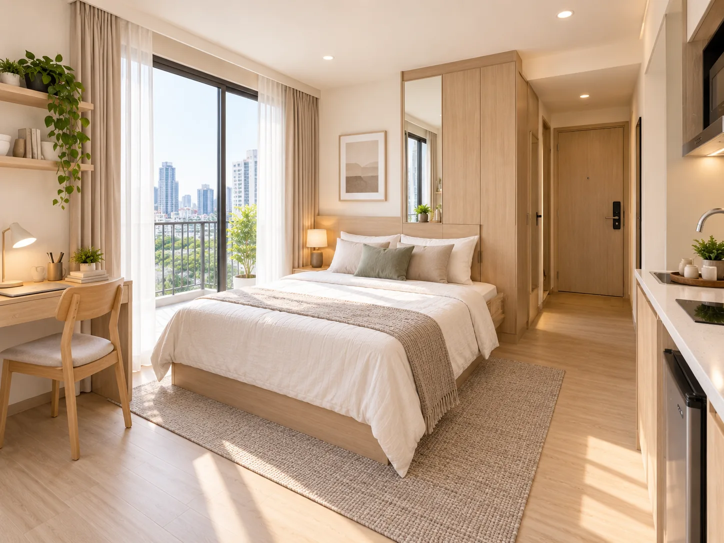 ห้องเช่าสมัยใหม่พร้อมเข้าอยู่และมี Smart Lock